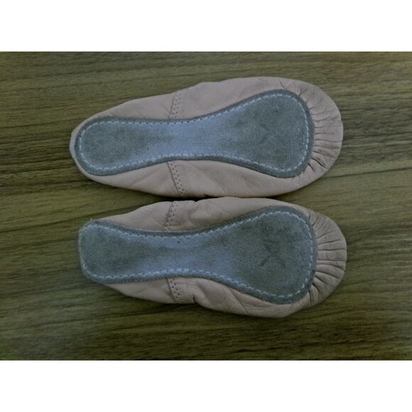 Dance Ballet Shoes Pink Capezio 205C Daisy Child 11M Leather Strap Full Sole - Picture 2 of 2